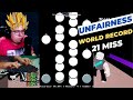 UNFAIRNESS ( Right Side ) 21 MISS WORLD RECORD !!!! Roblox FNF Funky Friday