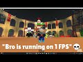 Running on 1 FPS Be Like 💀  #roblox #robloxshorts