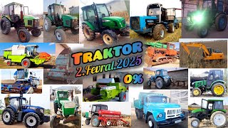 Arzon Traktorlar 2.Fevral.2025 Belarus Mtz Ttz Ls T40 Lovol Jondir Claas kombayin Yenisyi Zil T-150.