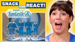 The Fantastic Four REACTION with Super Hero snacks Mini Dickmann's