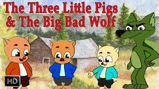 The Three Little Pigs and Big Bad Wolf | HD Animated Fairy Tales for Children | Full Story