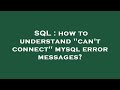 SQL : how to understand 