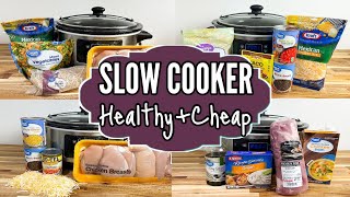 HEALTHY DUMP \u0026 GO CROCKPOT DINNERS | Cheap \u0026 EASY Tasty Slow Cooker Meals | Julia Pacheco Recipes