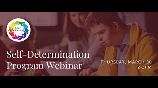 Self-Determination Program Webinar