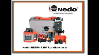 Nedo Sirius 1 HV Rotationslaser bei MessFreunde mit Anwendung, Funktion und Lieferumfang