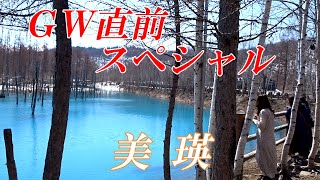 【北海道　美瑛】春の就実の丘～青い池ドライブ