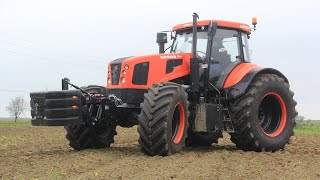 Ursus 28014 4wd tractor walk-around and test drive with semi-mounted plow in Poland