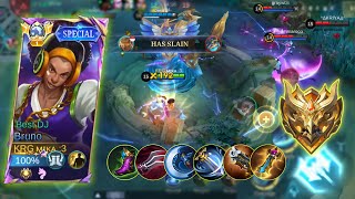 MUSUH TAK MAMPU NAK TAHAN DAMAGE BRUNO 🔥 BEST BUILD AUTO MVP - Mobile Legends