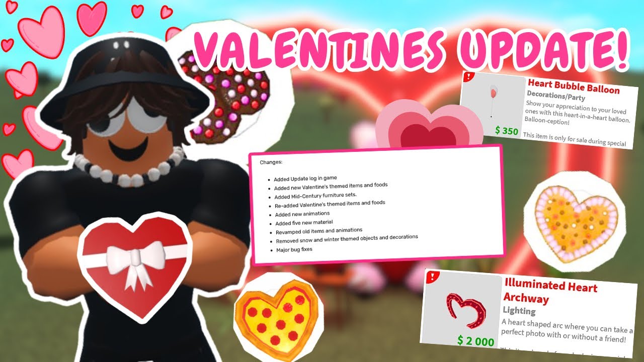 NEW BLOXBURG VALENTINES UPDATE 2024!! - YouTube