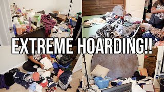 HOARDING!! EXTREMELY MESSY BEDROOM TRANSFORMATION | CLEAN, DECLUTTER & ORGANIZE WITH ME | Nia Nicole