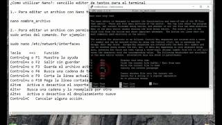 Como utilizar Nano, sencillo editor de textos para el terminal