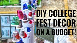 College fest decor on a budget | Room decor | At the rate love |