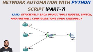 Network Automation with Python Script | Multuple Nodes Config Backup | PART-7