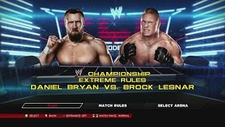 WWE 2K14 - Brock Lesnar vs. Daniel Bryan for the WWE Title - The Extreme Rematch