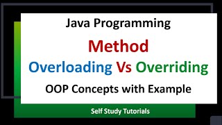 Java Method Overloading and Overriding with Examples | Java Polymorphism