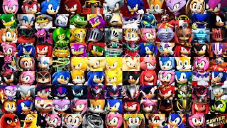 Sonic Forces Speed Battle: All 112 Characters Gameplay