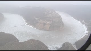 Aerial Shots: China's Yellow River Melts Amid Warmer Temperatures