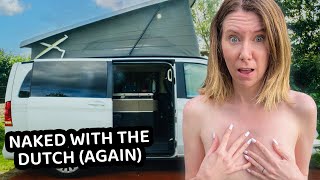 WE STAYED AT A NUDIST RESORT IN EUROPE (van life netherlands)