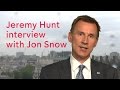 Jeremy Hunt talks to Jon Snow about junior doctors deal