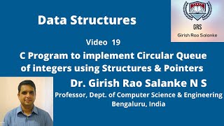 19 C Program to Implement a Circular Queue using Structure & Pointers