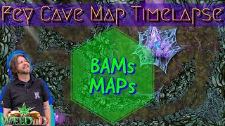 BAMs MAPs - Fey Cave Timelapse | 5e D\u0026D Dungeon Map | Inkarnate Pro