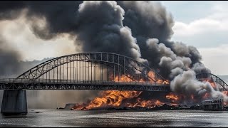 Crimean Bridge Finally Collapsed by Ukrainian NATO-Supplied Nuclear-Capable Anti-Bunker Missile