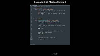 Leetcode 253. Meeting Rooms II in Python | Python Leetcode | Python Coding Tutorial | Python ASMR