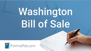 Washington Bill of Sale - GUIDE