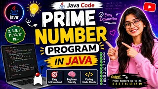 👉 Prime Number Array Program in Java | Easy Java Tutorial 🔥