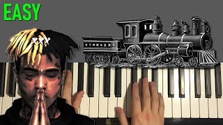 XXXTentacion - Train Food (EASY Piano Tutorial Lesson)