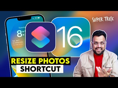 Resize Image & Photos using Free iOS 16 Shortcuts in Hindi- Resize Images Height and Width