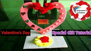 Valentine's day special gift tutorial |How to make heart shape #Showpiece |Beautiful home decor idea