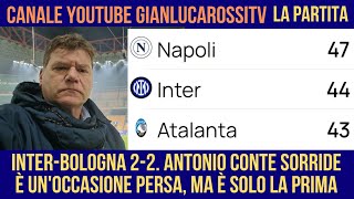 COL BOLOGNA PAREGGIO AMARO PER L'INTER, POCO LUCIDA E INNERVOSITA DA PAIRETTO, MA NULLA È PERDUTO!