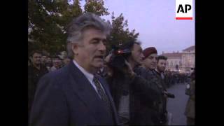 BOSNIA: SERB LEADER KARADZIC GUEST OF HONOUR AT TROOPS PARADE