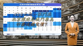 418元起一张门票 北京环球影城门票为什么这样定价？