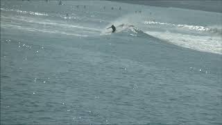 史上最大級の台風10号が沖縄接近中の逗子大崎海岸/マリーナ前カブ根サーフィン（2020/9/5 /830 ）ー今年一番のビッグウエブ到来に約50人のサーファーが挑む