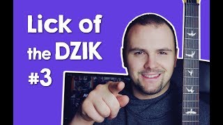 Lick of the DZIK #3 - Improwizacja Blues w Am #3 - Seksta Wielka (dorycka) + TAB