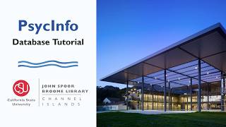 PsycInfo Database Video Tutorial Final