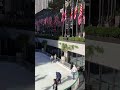 Rockefeller Center ice skating rink busy & patriotic #ElectionDay #NewYorkCity #shorts #shortsvideo