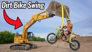Excavator Dirt Bike Swing!