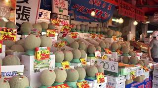 Walking in Sapporo city central wholesale market【札幌市中央卸売市場】20170907