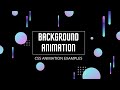 Pure CSS Animated Background | No JavaScript