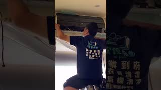 4年沒洗冷氣究竟有多可怕？！  #wash air conditioner#療癒 #clear #驚悚