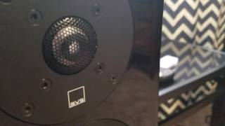 The SVS speaker showdown vs KEF omni Qs with emotiva, parasound and Pioneer elite a 20 amplifier