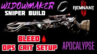 REMNANT 2 BLEED WIDOWMAKER SNIPER WEAKSPOT BUILD GOES CRAZY! BECOME A SNIPER GOD!