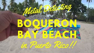 Metal Detecting Boqueron Bay Beach in Puerto Rico