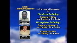 Emmanuel Selvin Lawrence ~ Long Obituary