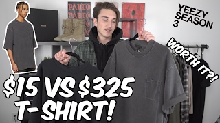 $15 T-SHIRT VS $325 T-SHIRT (IS IT WORTH IT?!)