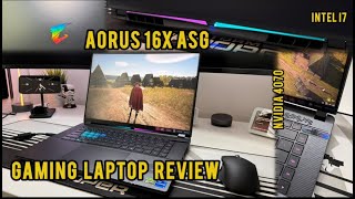 AORUS 16X ASG Gaming Laptop Review - Nvidia 4070, Intel i7!