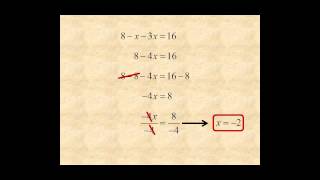Algebra 1 Solve Multi-Step Equations